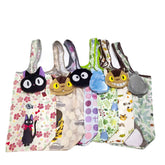 🛍️ Cartoon Foldable Tote Bag – The Must-Have Sidekick for Mums on the Go! 🐱🌈 - ThiGui